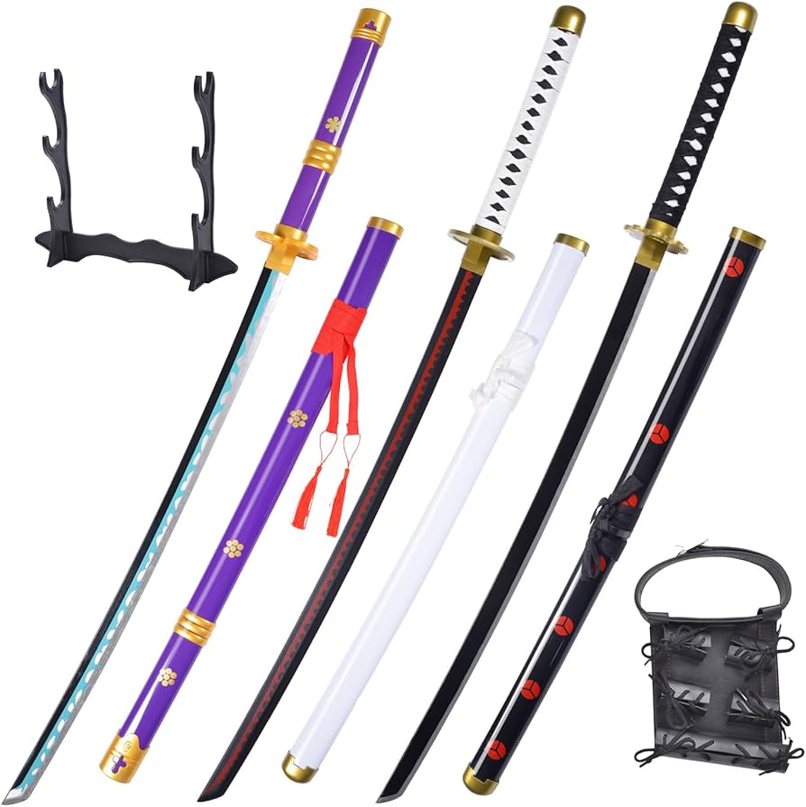 WERKON Roronoa Zoro Sword - 41 inchs, Wado Ichimonji+Yama Enma+ WERKON Roronoa Zoro Sword - 41 inchs, Wado Ichimonji+Yama Enma+